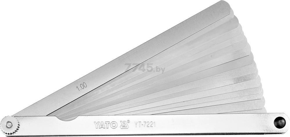 Набор щупов 0,02-1 мм 17 предметов YATO (YT-7221)