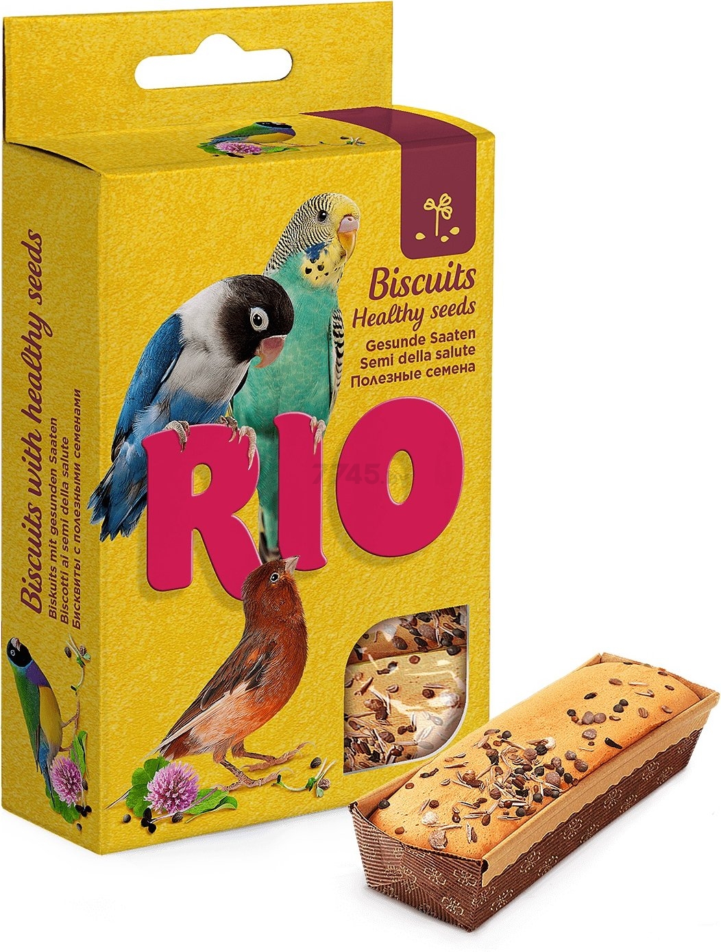 Лакомство для птиц RIO Бисквиты с полезными семенами 5х7 г (4602533784394) - Фото 2