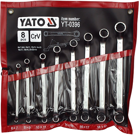 Набор ключей накидных 6-22 мм 8 предметов YATO (YT-0396)