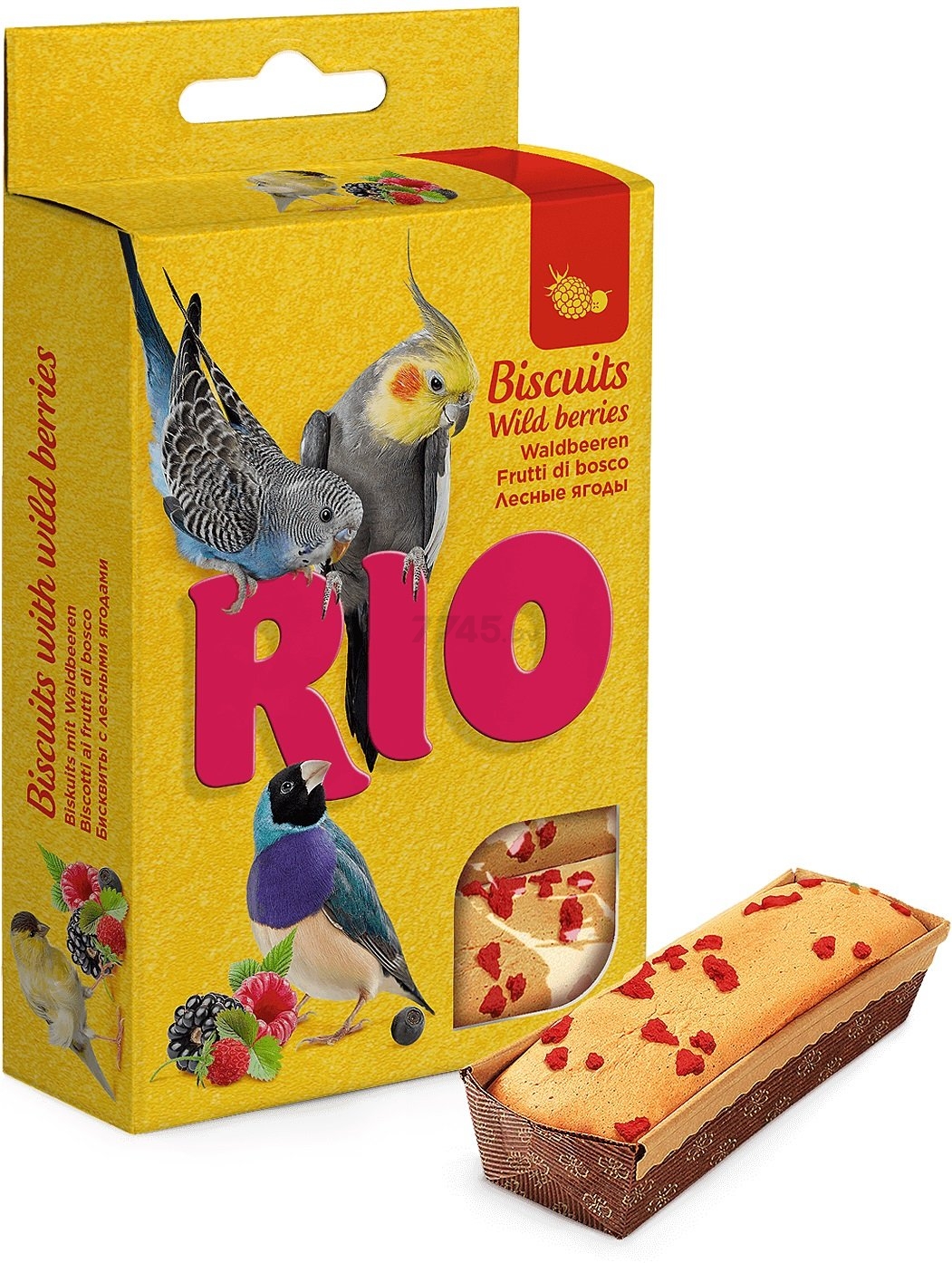 Лакомство для птиц RIO Бисквиты с лесными ягодами 5х7 г (4602533784400) - Фото 2