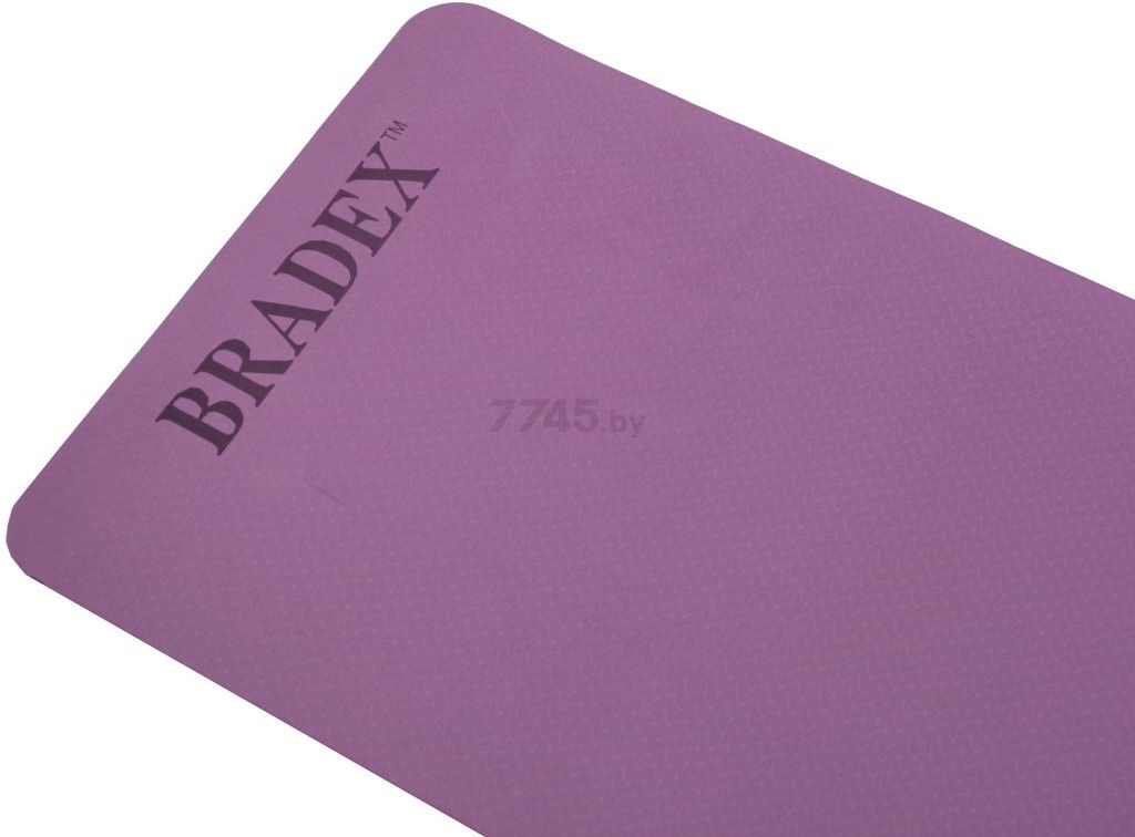 Коврик для йоги BRADEX SF 0402 TPE фиолетовый/голубой (183x61x0,6) - Фото 5