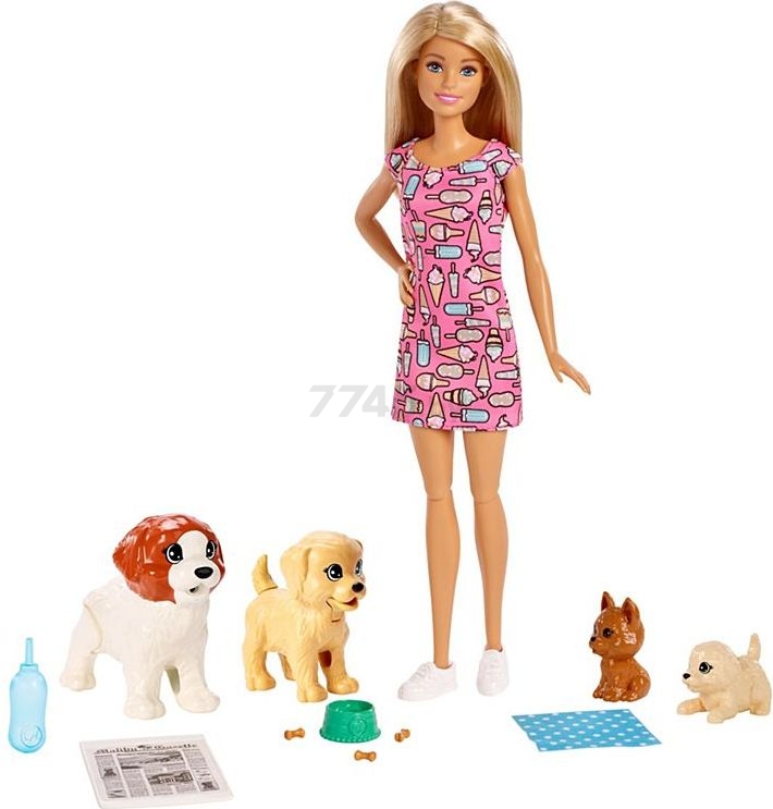 Кукла BARBIE Барби и домашние питомцы Doggy Daycare Doll Pets (FXH08) - Фото 2