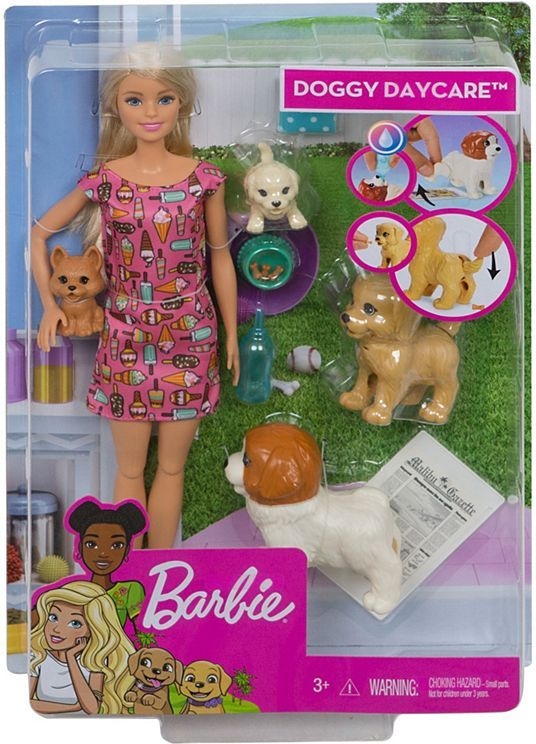 Кукла BARBIE Барби и домашние питомцы Doggy Daycare Doll Pets (FXH08) - Фото 10