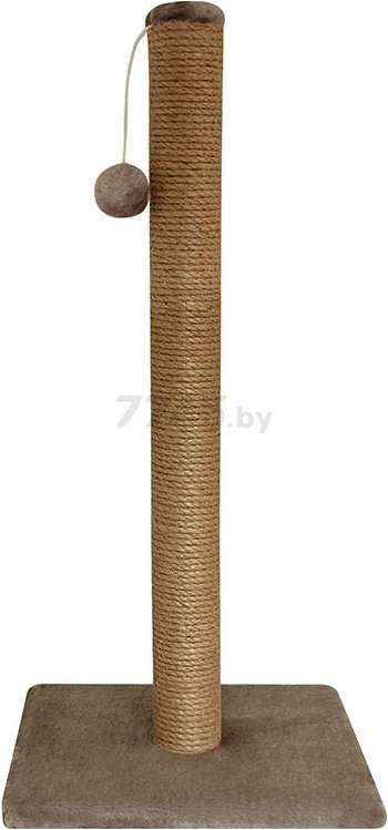 Когтеточка из джута GAMMA Cтолбик №10 с игрушкой 36×36×76 см (20812002)