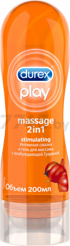 Гель-лубрикант DUREX Play Massage 2 in 1 Stimulating Гуарана 200 мл (9250430001)