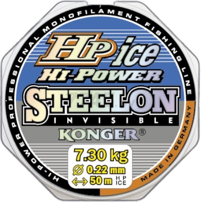 Леска монофильная KONGER Steelon Hi Power Invisible Ice 0,16 мм/50 м (234-050-016)