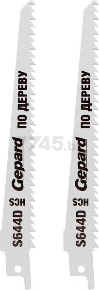 Полотно для сабельной пилы GEPARD по дереву S644D 150 мм 2 штуки (GP0643-22)