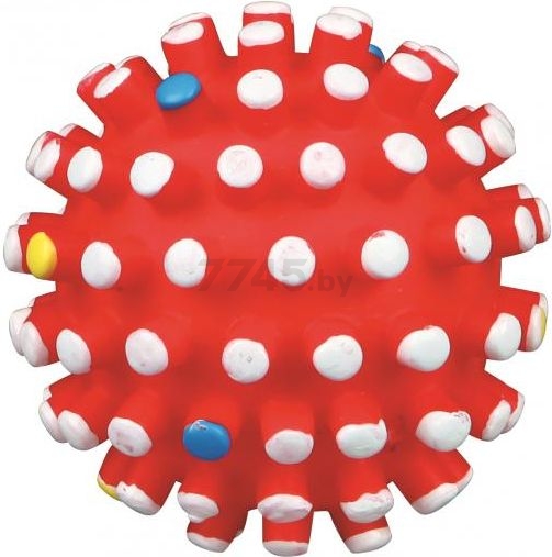 Игрушка для собак TRIXIE Мяч с цветными шипами d 6 см (3428)