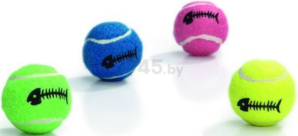 Игрушка для кошек BEEZTEES Теннисный мяч с колокольчиком d 4 см (8712695093855)