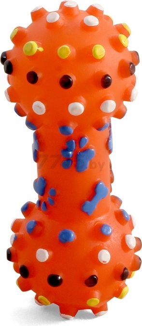 Игрушка для собак TRIOL Гантель с шипами 10,5 см (12101111) - Фото 2