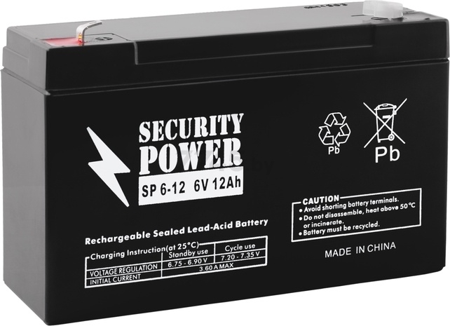 Аккумулятор для ИБП SECURITY POWER SP 6-12 (7458)