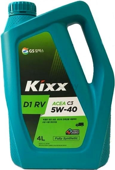Моторное масло 5W40 синтетическое KIXX D1 RV 4 л (L2013440K1)
