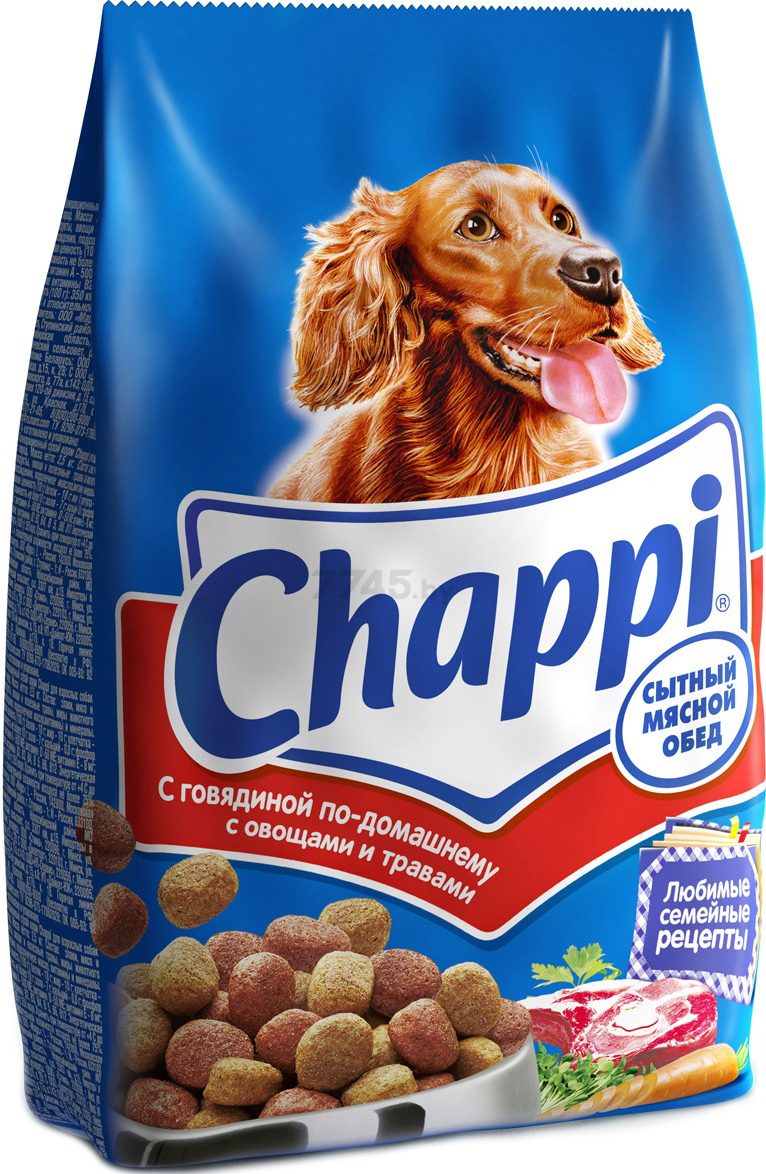 Сухой корм для собак CHAPPI Сытный мясной обед Говядина по-домашнему 0,6 кг (5000159425476) - Фото 8