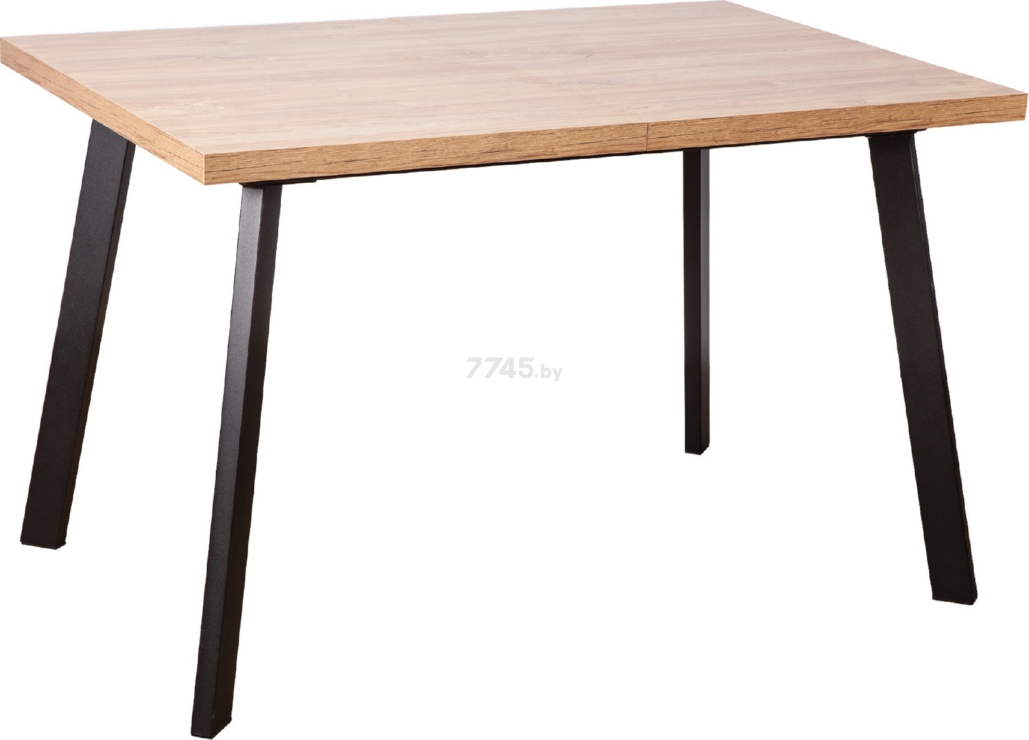 Стол кухонный LISTVIG Hagen 120 дуб канзас/черный 120-160x80х75 см (69936)