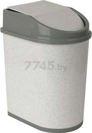 Ведро мусорное IDEA 8 л мрамор (М2481)