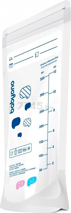 Пакет для хранения молока BABYONO с индикатором температуры 20 штук (1099) - Фото 4