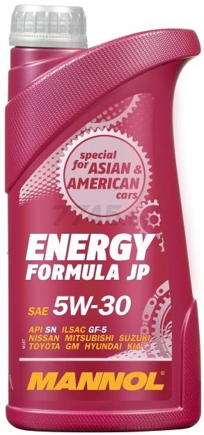 Моторное масло 5W30 синтетическое MANNOL Energy Formula JP 1 л (98782)