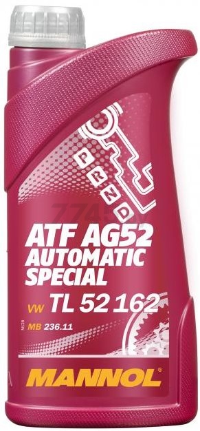 Масло трансмиссионное полусинтетическое MANNOL ATF AG52 Automatic Special 1 л (1612)