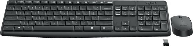 Комплект беспроводной клавиатура и мышь LOGITECH MK235 (920-007948) - Фото 4