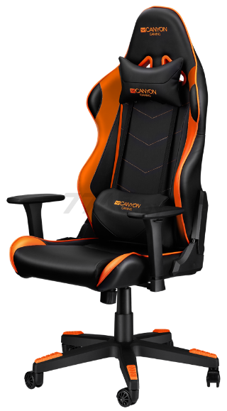 Кресло геймерское CANYON Deimos CND-SGCH4 черно-оранжевое - Фото 4