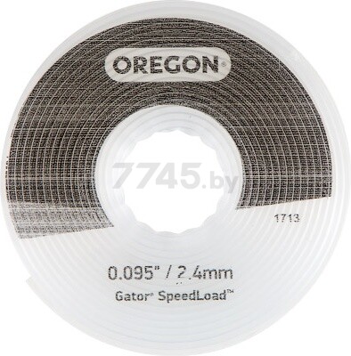 Леска для триммера d 2,4 мм х 7 м диск OREGON Gator SpeedLoad (24-595-25)