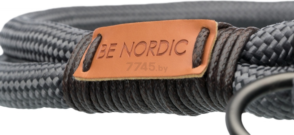 Ошейник-удавка для собак TRIXIE Be Nordic L-XL 13 мм 55 см темно-серый/коричневый (17291) - Фото 6