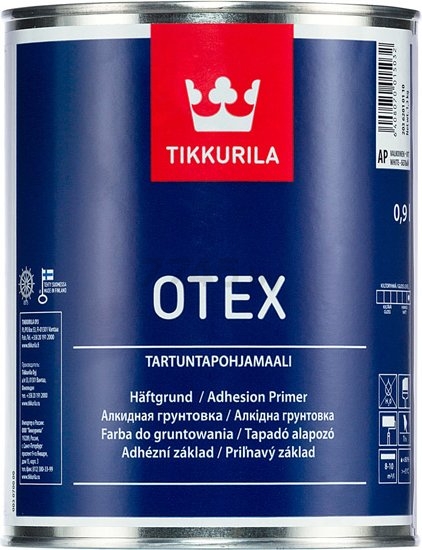 Грунтовка алкидная TIKKURILA Otex белый 0,9 л (20362010110)