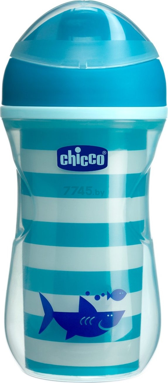 Поильник CHICCO Active Cup 266 мл с 14 мес синий/голубой (00006981200050) - Фото 2