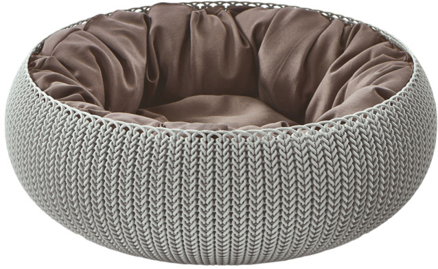 Лежанка для животных CURVER Knit Cozy Pet Bed-Foggry 54×54×20,2 см (229319)