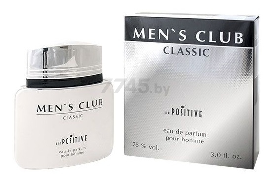 Парфюмерная вода мужская ПОЗИТИВ Men`s Club Classic 90 мл (4607080218774)