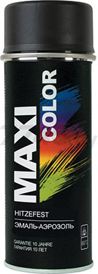 Эмаль аэрозольная универсальная черный матовый 9005 MAXI COLOR 400 мл (9005mMX)