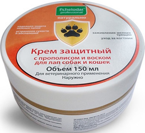 Крем для животных PCHELODAR Защитный для лап с прополисом и воском 150 мл (4607145633931) - Фото 2