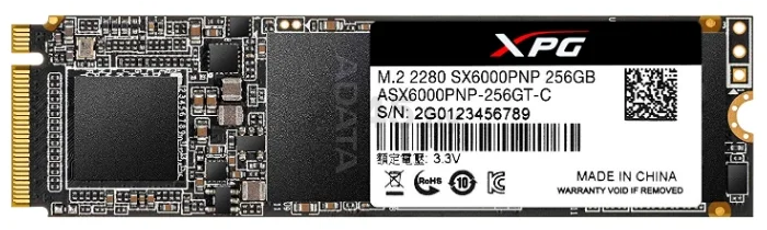SSD диск A-Data XPG SX6000 Pro 256GB (ASX6000PNP-256GT-C)