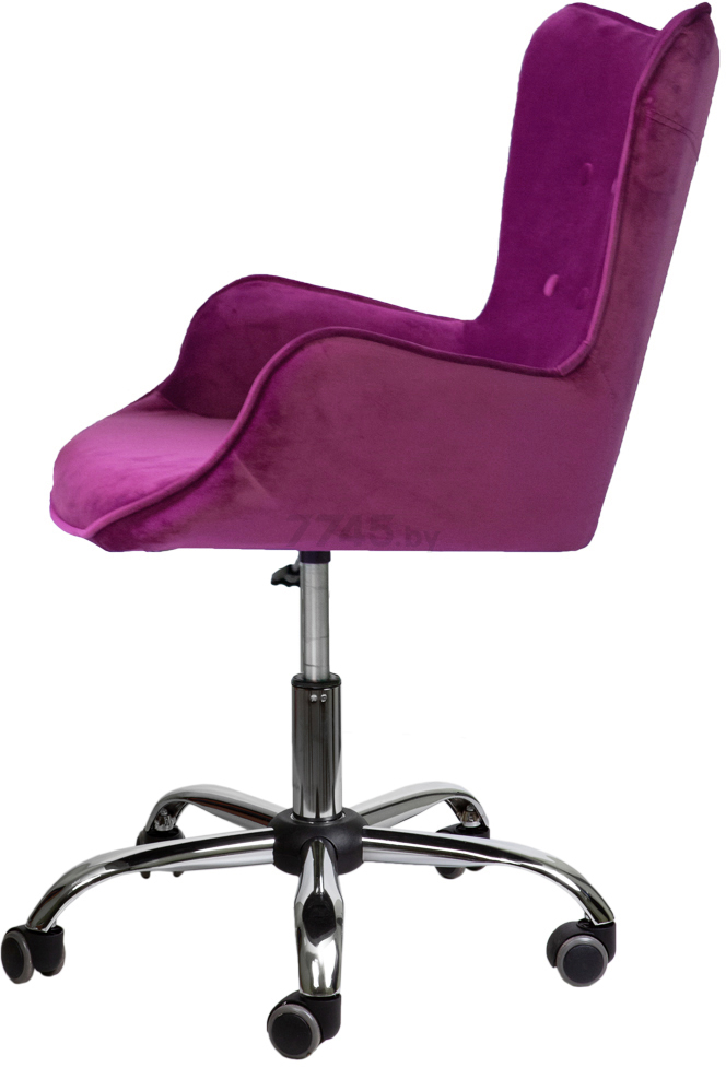 Кресло компьютерное AKSHOME Bella велюр фиолетовый (61452) - Фото 3