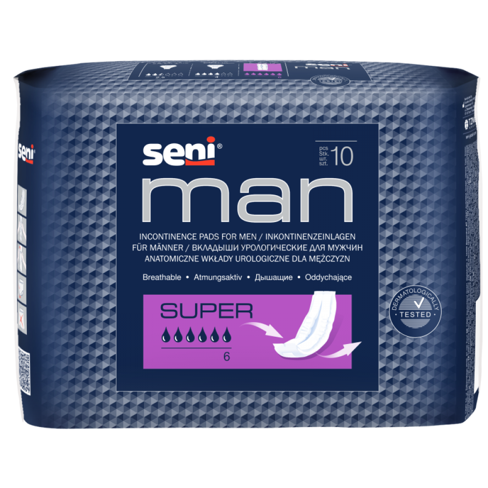 Прокладки урологические SENI Man Super 10 штук (5900516693121)
