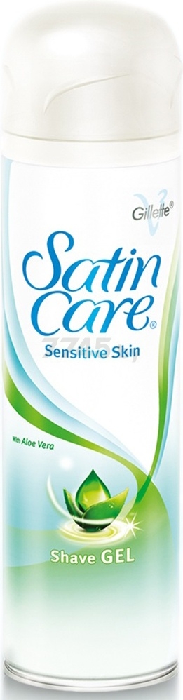 Гель для бритья GILLETTE Satin Care Sensitive Skin With Aloe 200 мл (3014260223007) - Фото 2