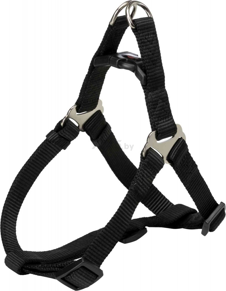 Шлейка для собак TRIXIE One Touch Harness XS-S 10 мм 30-40 см черный (204301)