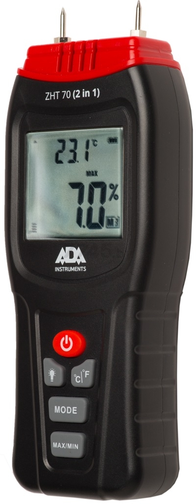 Измеритель влажности и температуры ADA INSTRUMENTS ZHT 70 2 in 1 контактный (A00518) - Фото 3