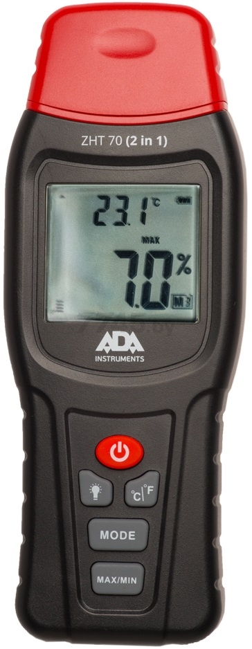 Измеритель влажности и температуры ADA INSTRUMENTS ZHT 70 2 in 1 контактный (A00518)