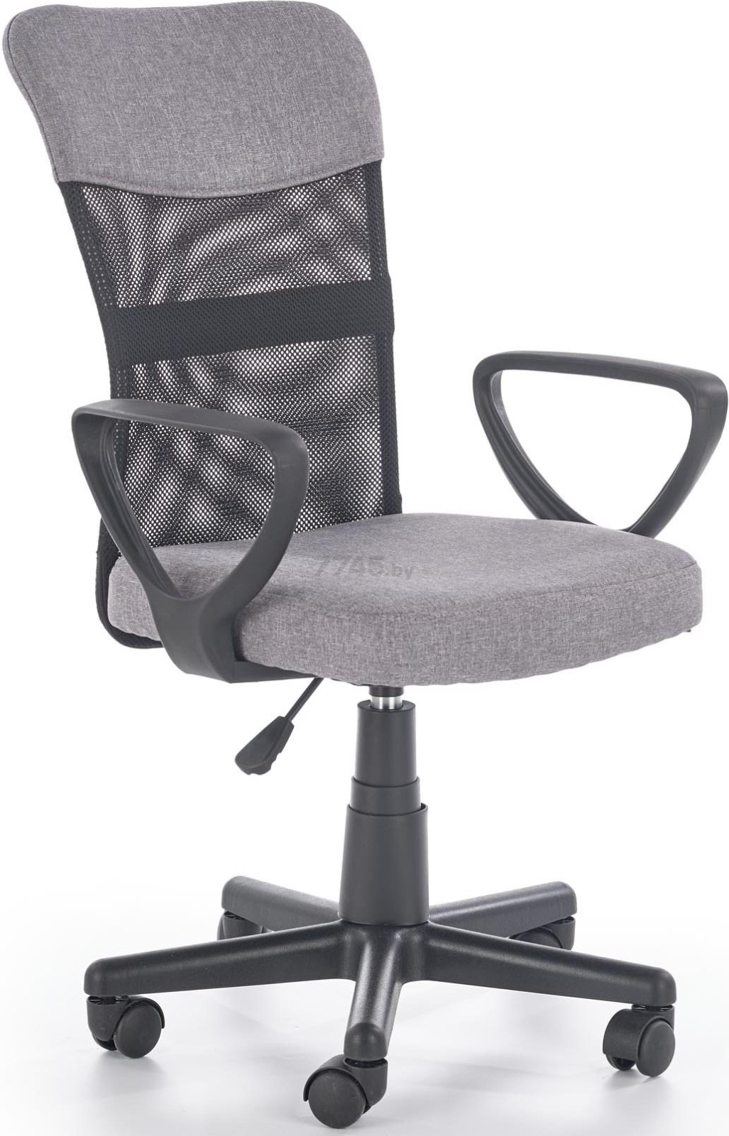 Кресло компьютерное HALMAR Timmy серый/черный (V-CH-TIMMY-FOT-POPIE)