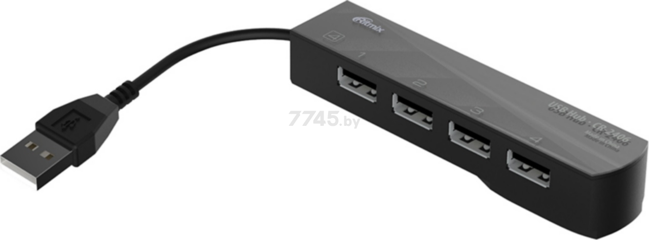 USB-хаб RITMIX CR-2406 (черный)