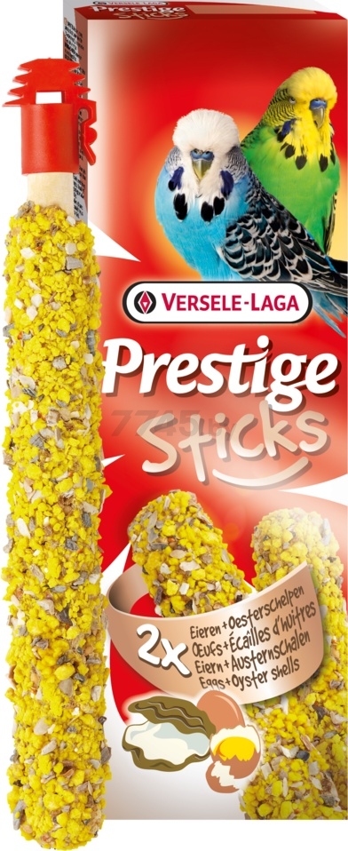 Лакомство для волнистых попугаев VERSELE-LAGA Prestige Sticks семена и яйца с раковиной устрицы 60 г (422323) - Фото 2