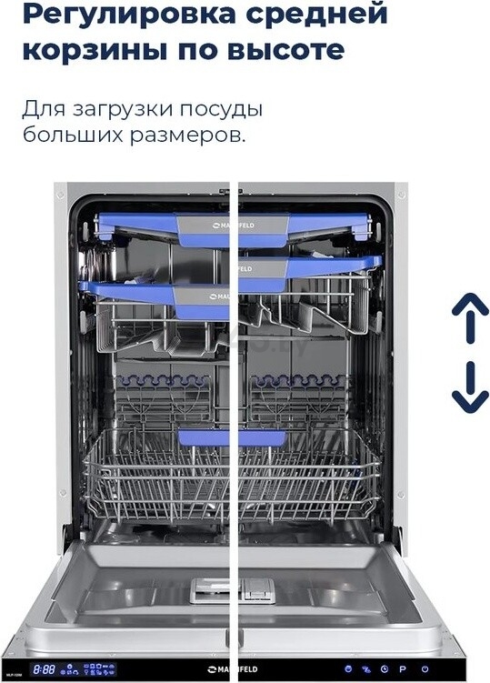 Машина посудомоечная встраиваемая MAUNFELD MLP-12IM - Фото 11