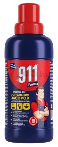 Средство для устранения засоров FORMULA 911 Активные гранулы 0,5 кг (9121036020)
