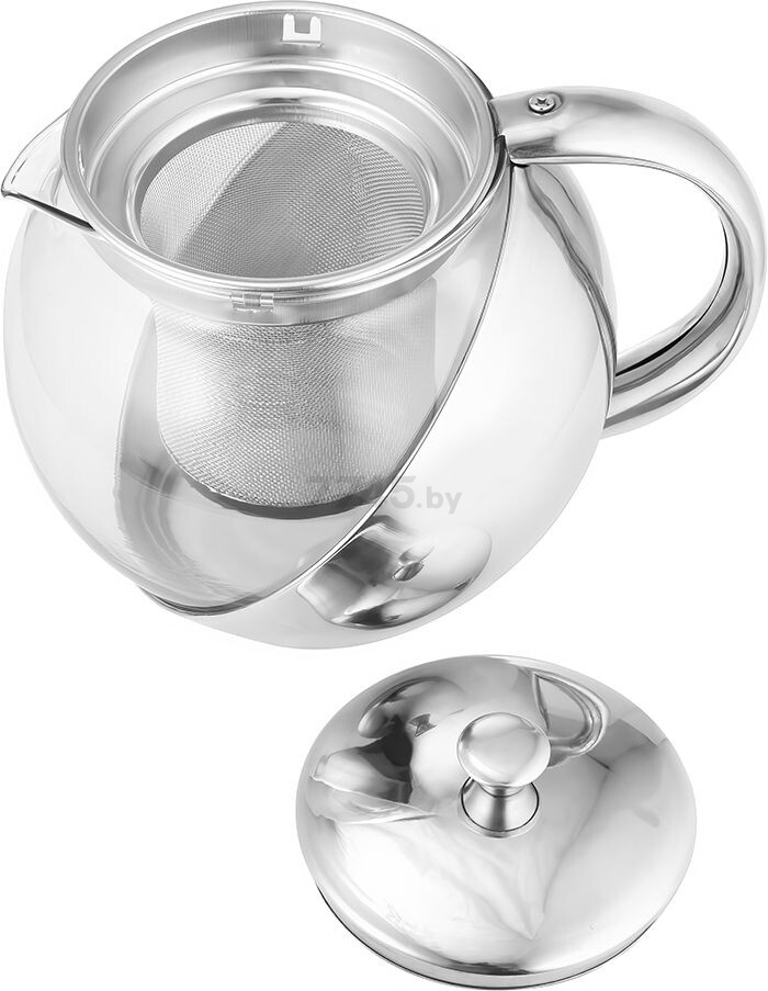 Заварочный чайник металлический LARA LR06-10 0,75 л (28765) - Фото 4