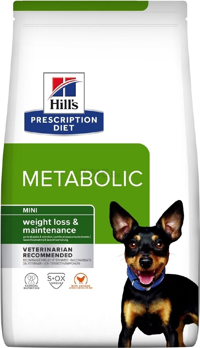 Сухой корм для собак HILL'S Prescription Diet Metabolic Mini курица 1,5 кг (52742335308)