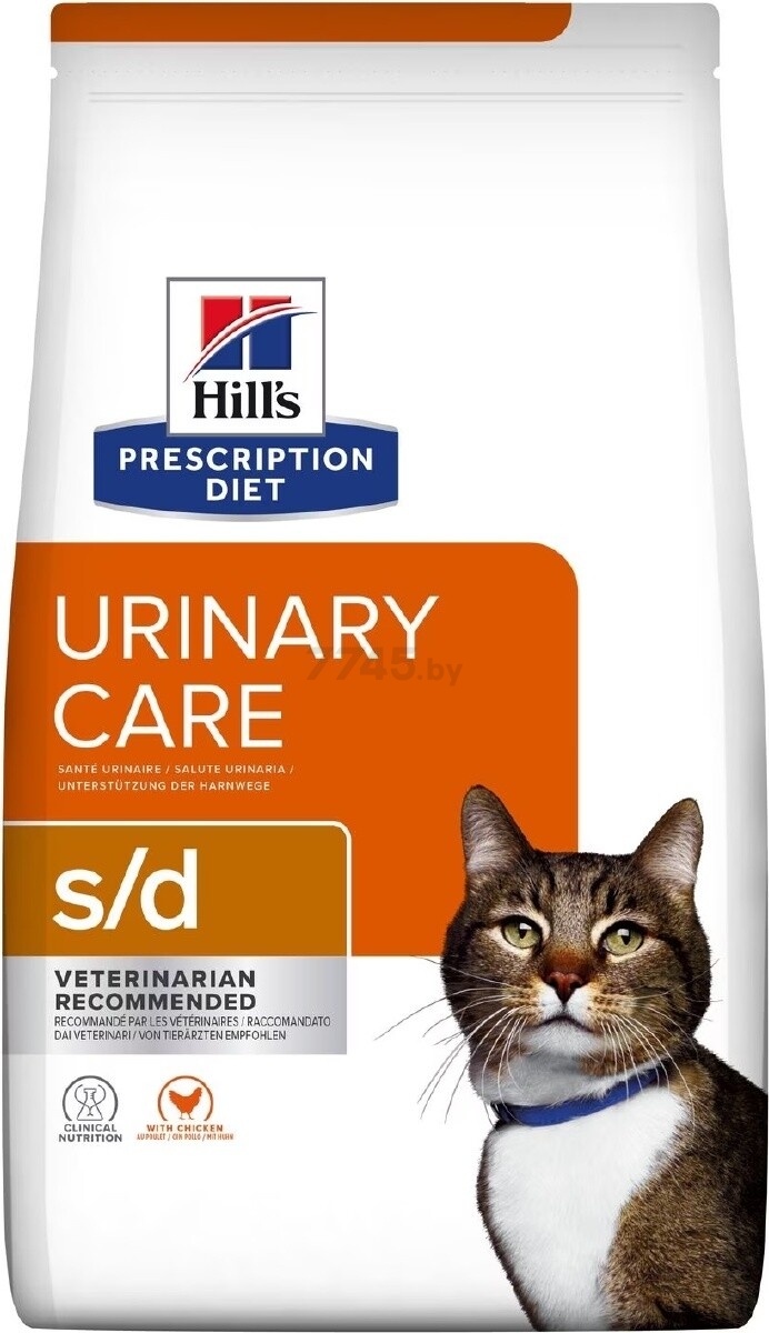 Сухой корм для кошек HILL'S Prescription Diet s/d Urinary Care курица 1,5 кг (52742918907)