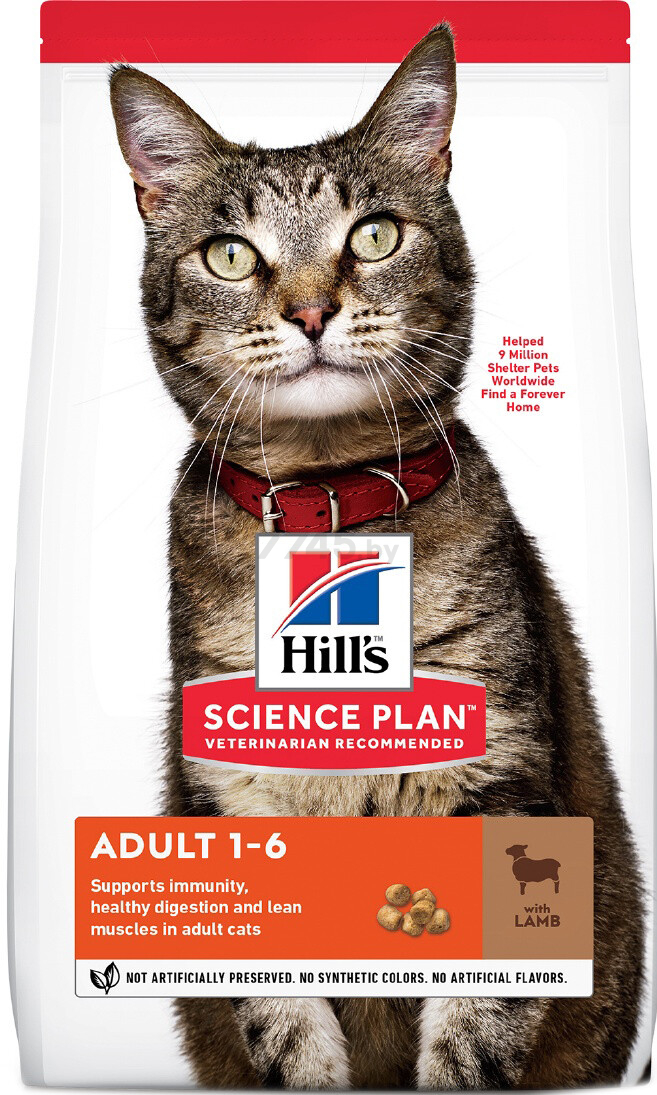 Сухой корм для кошек HILL'S Science Plan Adult ягненок 0,3 кг (52742022925)