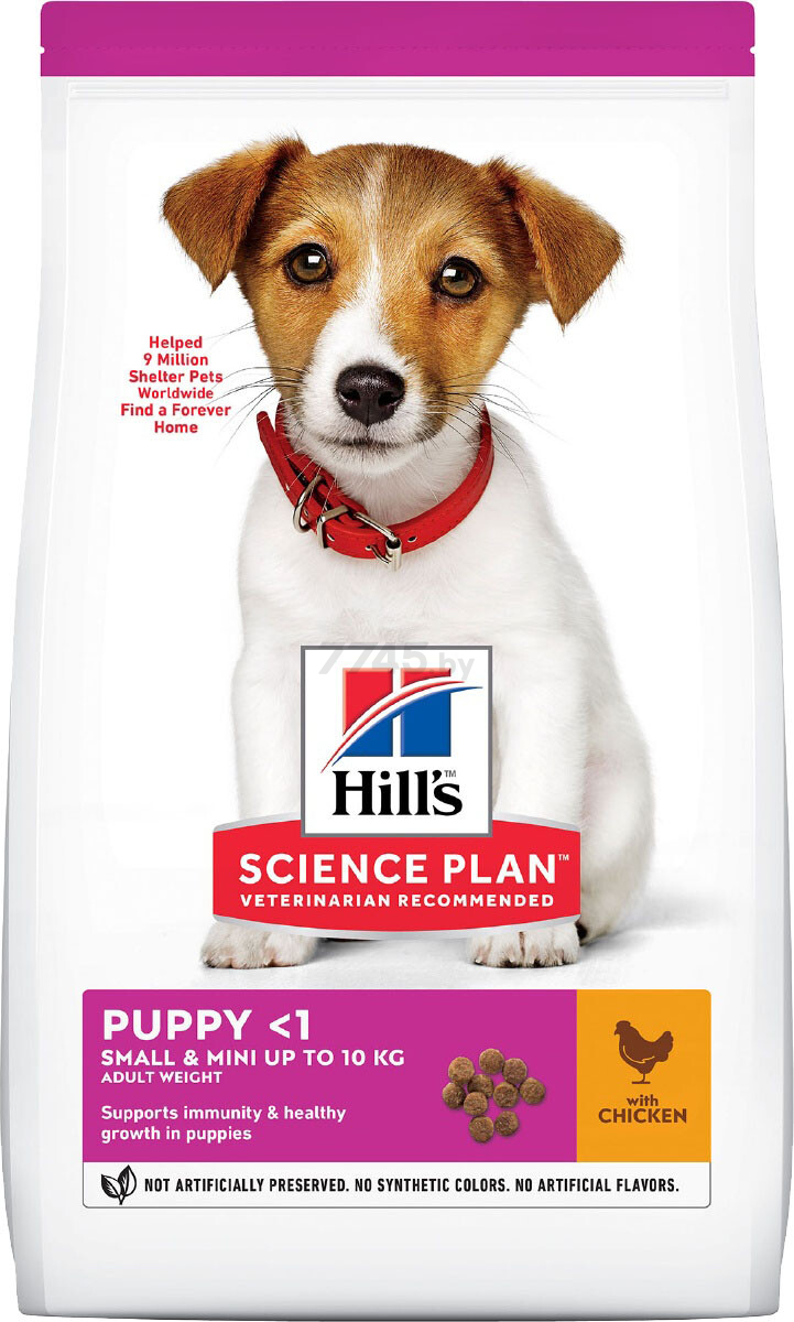 Сухой корм для щенков HILL'S Science Plan Puppy Small&Mini курица 1,5 кг (52742028132)