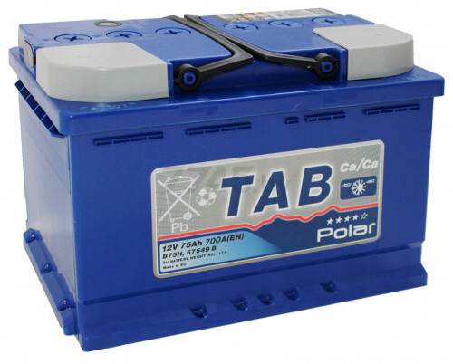 Аккумулятор автомобильный TAB Polar Blue 75 А·ч (121075)